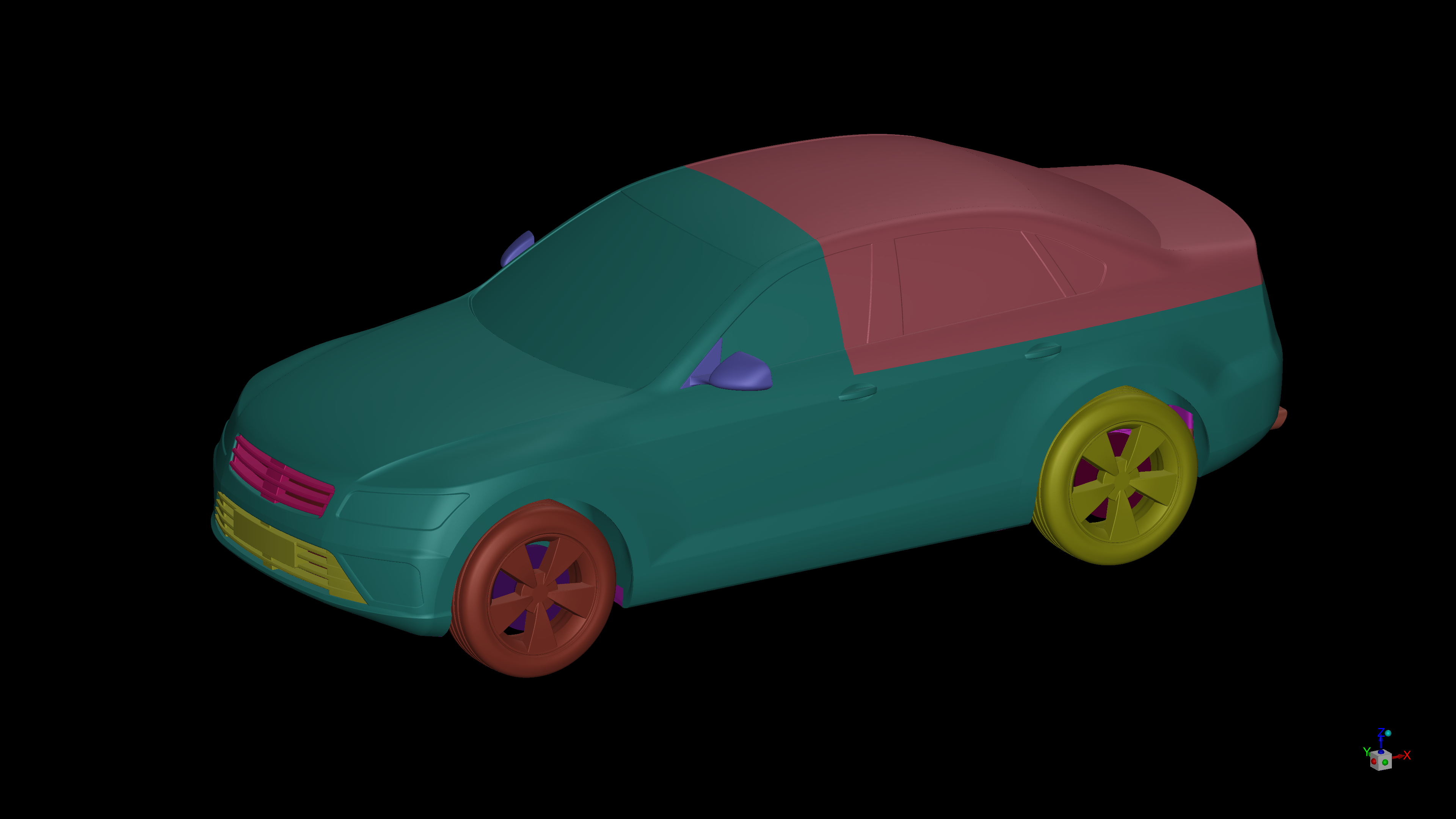 AeroSUV research geometry prepared for an independent vehicle airflow study